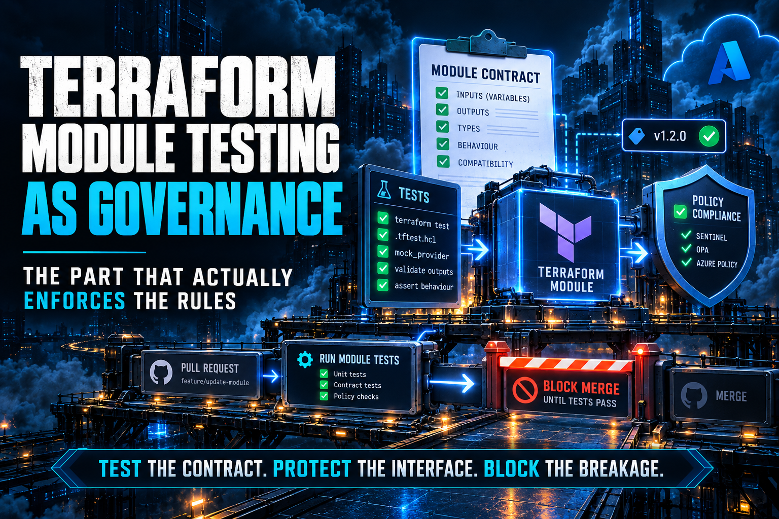 Terraform testing as governance